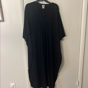Natori Black Kaftan Dress